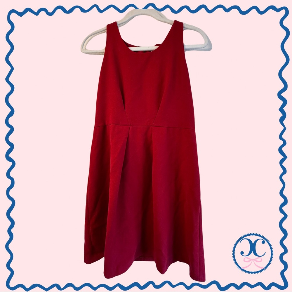 LOFT Red A-Line Dress
